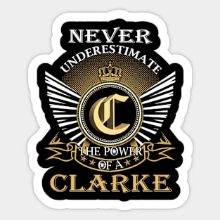 CLARKE Sticker